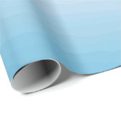 Papier Cadeau Conception de dégradé rose et bleu doux (Coin rond)