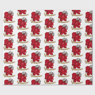 Papier Cadeau Conception de dés barbares