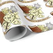 Papier Cadeau Conception de dés de classe (Coin rond)