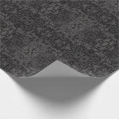 Papier Cadeau Conception de design graphique abstrait noir et gr (Coin)