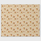 Papier Cadeau Conception de dessert de cuisson en spirale de cup (Plat)
