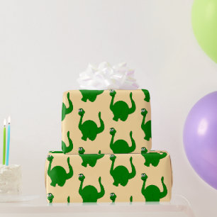 Papier Cadeau Conception de dinosaure de n'importe quelle couleu