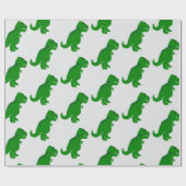 Papier Cadeau Conception de dinosaure T-Rex de n'importe quelle  (Plat)