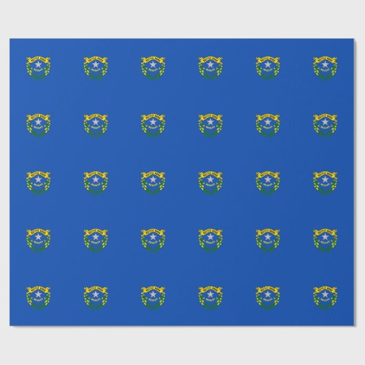 Papier Cadeau Conception de drapeau d'état du Nevada (Plat)