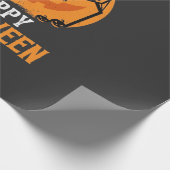 Papier Cadeau Conception de dunk de basket-ball Halloween citrou (Coin)