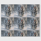 Papier Cadeau conception de faune cybernétique de (Plat)