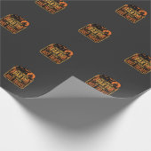 Papier Cadeau Conception de fête d'Halloween pas de tours juste  (Coin)