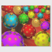 Papier Cadeau Conception de fête d'ornements d'arbre de Noël de (Plat)