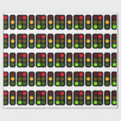 Papier Cadeau Conception de feux de signalisation (Plat)
