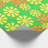 Papier Cadeau Conception de fleur de mod (Coin)