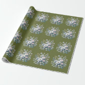 Papier Cadeau Conception de fleurs personnalisée (Déroulé)