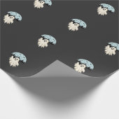 Papier Cadeau Conception de forêt de lune de fantôme d'Halloween (Coin)