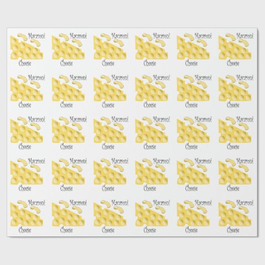 Papier Cadeau Conception de fromage Macaroni (Plat)