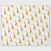 Papier Cadeau Conception de girafe (Plat)