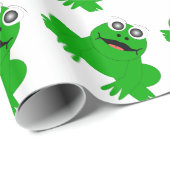 Papier Cadeau Conception de grenouille (Coin rond)