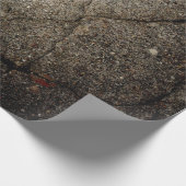 Papier Cadeau conception de Grundge d'asphalte (Coin)