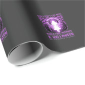 Papier Cadeau Conception de Halloween pour filles comme des sorc (Coin rond)