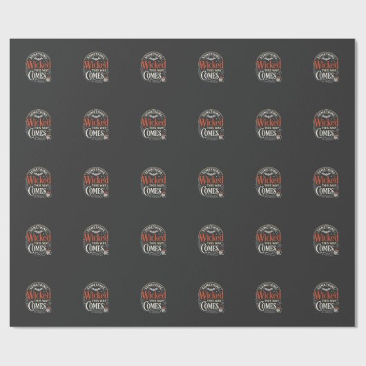 Papier Cadeau Conception de Halloween Wicked This Way Comes_1 (Plat)