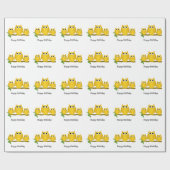 Papier Cadeau Conception de hiboux cadeau d'anniversaire (Plat)