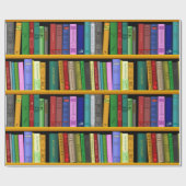 Papier Cadeau Conception de la bibliothèque de Personnalisers (Plat)