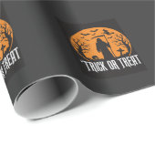 Papier Cadeau Conception de la Faucheuse pour Halloween Trick or (Coin rond)