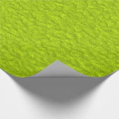 Papier Cadeau Conception de la fourrure verte Lime (Coin)