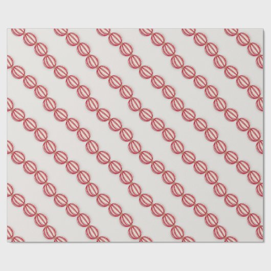 Papier Cadeau Conception de la marmite de Noël Baking Ball (Plat)