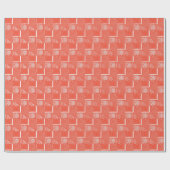 Papier Cadeau Conception de la méthode corail chic (Plat)