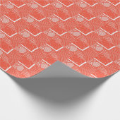 Papier Cadeau Conception de la méthode corail chic (Coin)