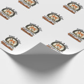 Papier Cadeau Conception de la Saint-Valentin Corgi pour les ama (Coin)
