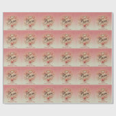 Papier Cadeau Conception de la Saint-Valentin Sois Mienne avec C (Plat)
