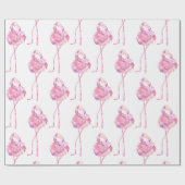 Papier Cadeau Conception de la série de Flamants roses d'appel d (Plat)