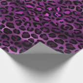 Papier Cadeau Conception de la série Leopard violet et or 3 (Coin)