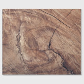 Papier Cadeau Conception de la texture du grain de bois rustique (Plat)