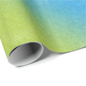 Papier Cadeau Conception de l'aquarelle arc-en-ciel (Coin rond)