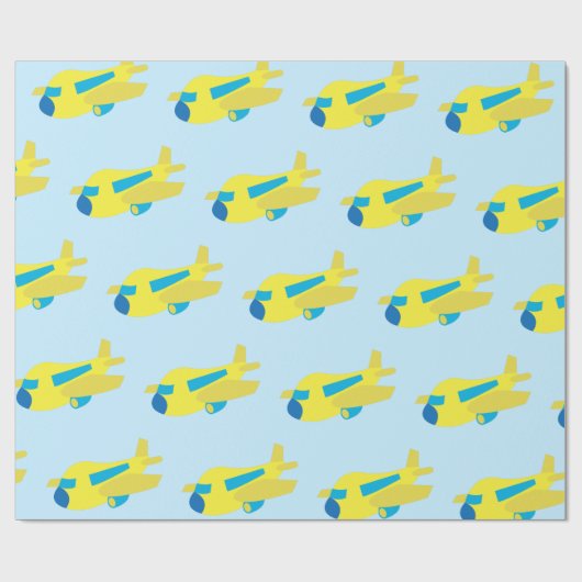 Papier Cadeau Conception de l'avion (Plat)