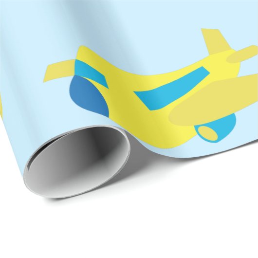 Papier Cadeau Conception de l'avion (Coin rond)