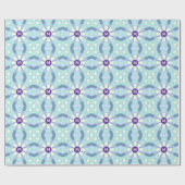 Papier Cadeau Conception de lettre de monogramme de mandala flor (Plat)