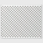 Papier Cadeau Conception de l'historique de Bulldog (Plat)