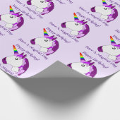 Papier Cadeau Conception de licorne (Coin)