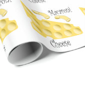Papier Cadeau Conception de macaroni au fromage (Coin rond)