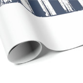 Papier Cadeau Conception de maillot de drapeau de papa de baseba (Coin rond)