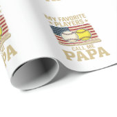 Papier Cadeau Conception de maillot de joueurs de baseball de so (Coin rond)