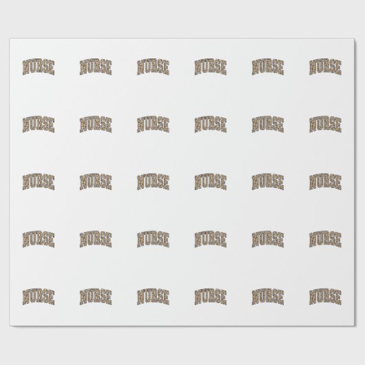 Papier Cadeau Conception de maillot universitaire d'infirmière l (Plat)