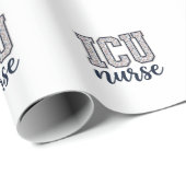 Papier Cadeau Conception de maillot universitaire floral d'infir (Coin rond)
