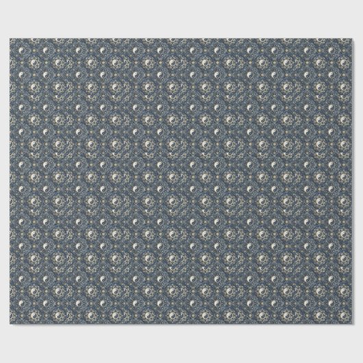 Papier Cadeau Conception de Mandala d'Harmonie Céleste Yin Yang (Plat)