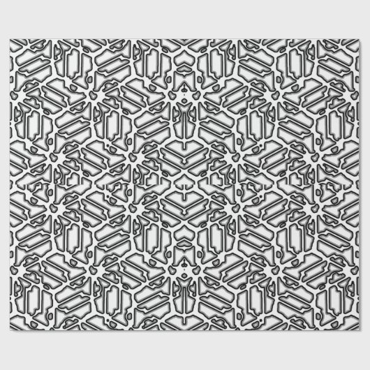 Papier Cadeau Conception de Mazout monochrome Imprimer (Plat)