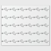 Papier Cadeau Conception de modèle de code-barres informatique L (Plat)