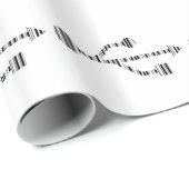 Papier Cadeau Conception de modèle de code-barres informatique L (Coin rond)
