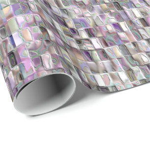 Papier Cadeau Conception de mosaïque dans un motif en pastel